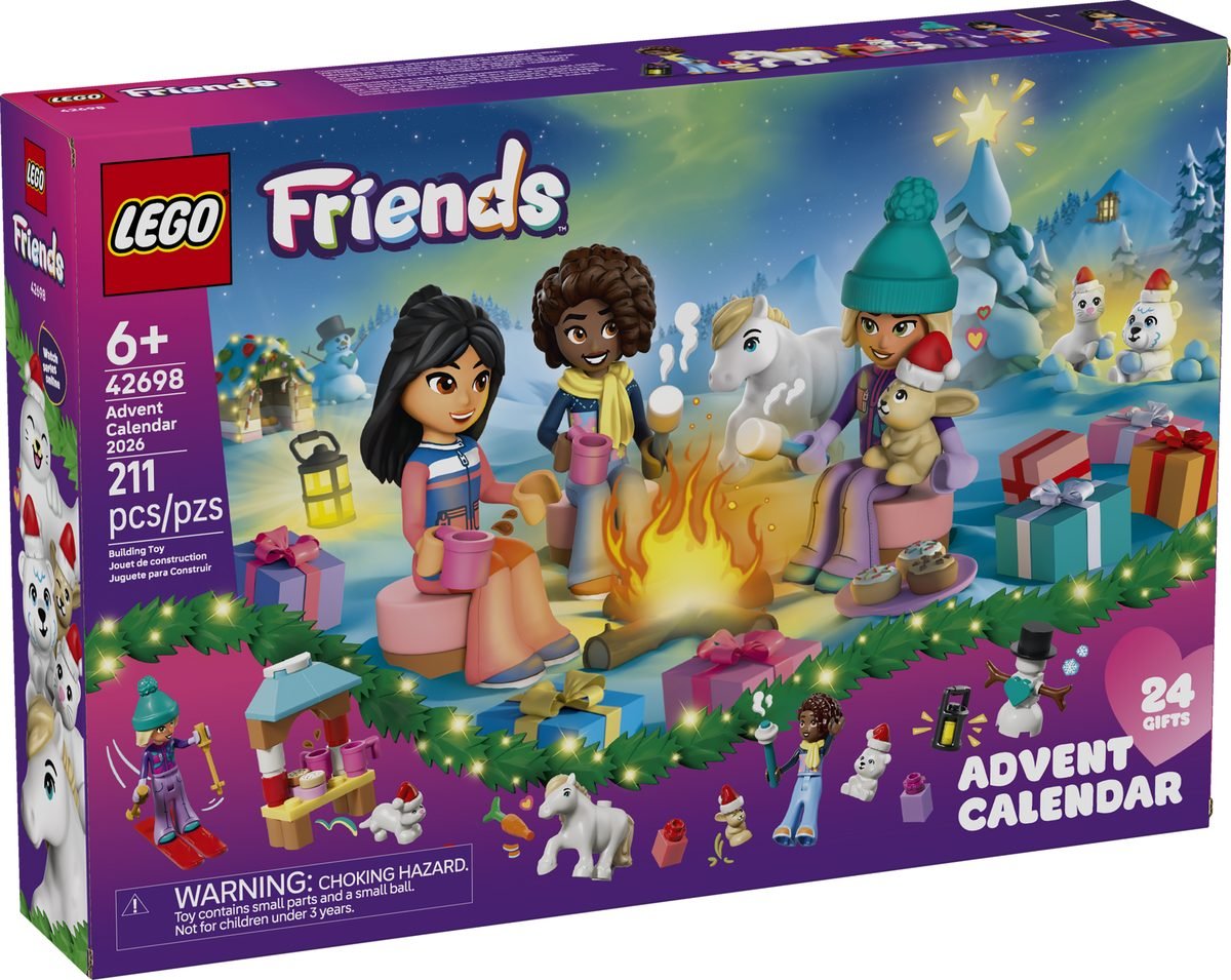 Boîte du calendrier de l'Avent LEGO Friends 2026 (42698)