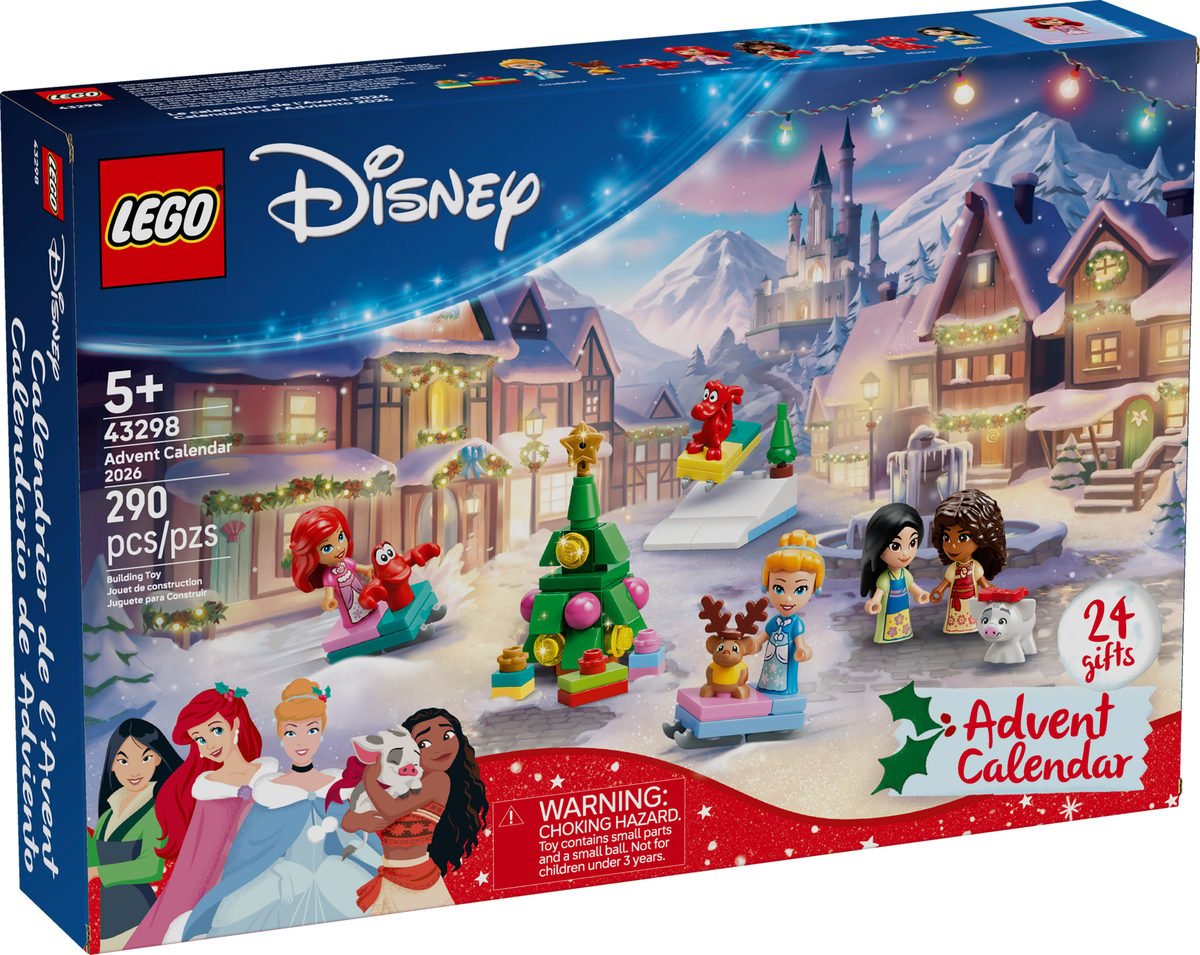 Boîte du calendrier de l'Avent LEGO Disney 2026 (43298)