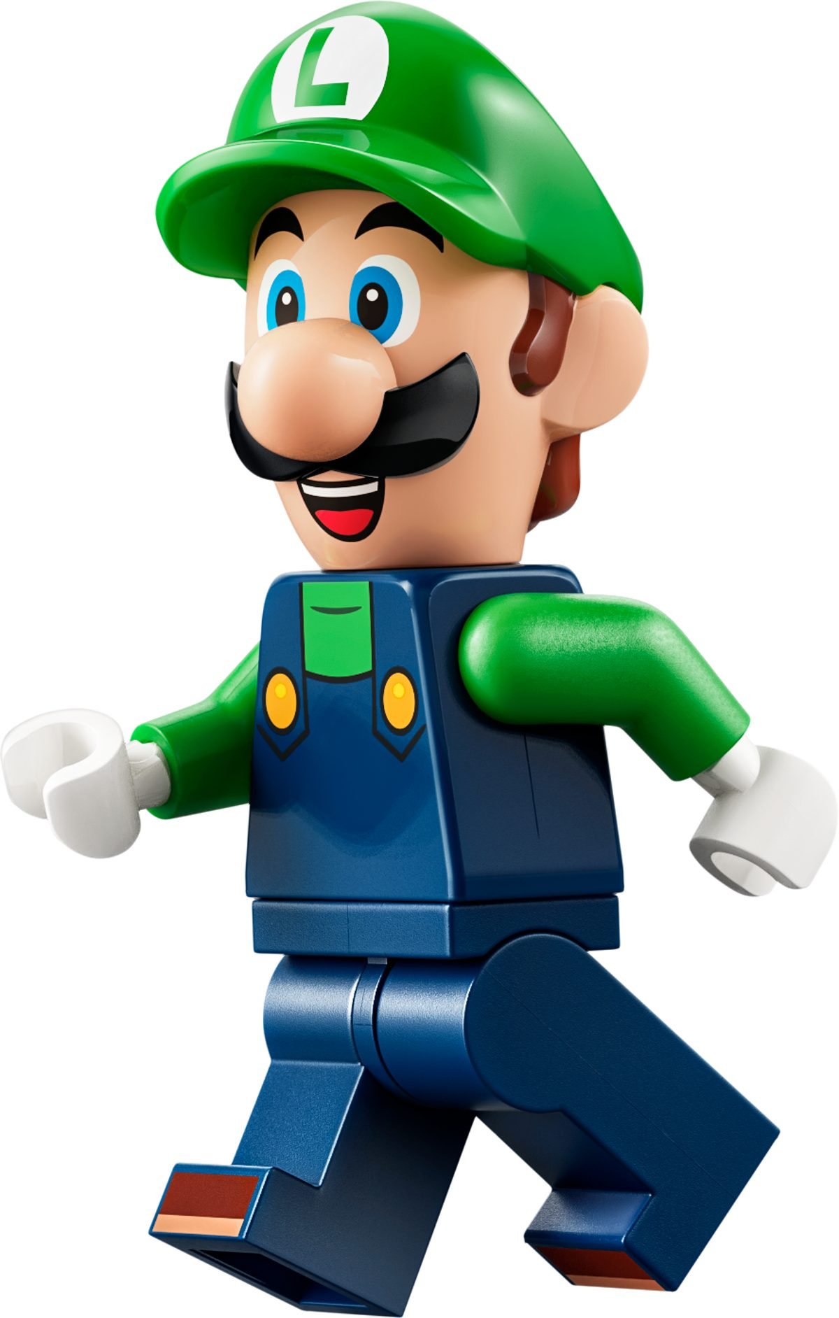 La minifigurine de Luigi du set 72056, casquette verte et salopette bleue