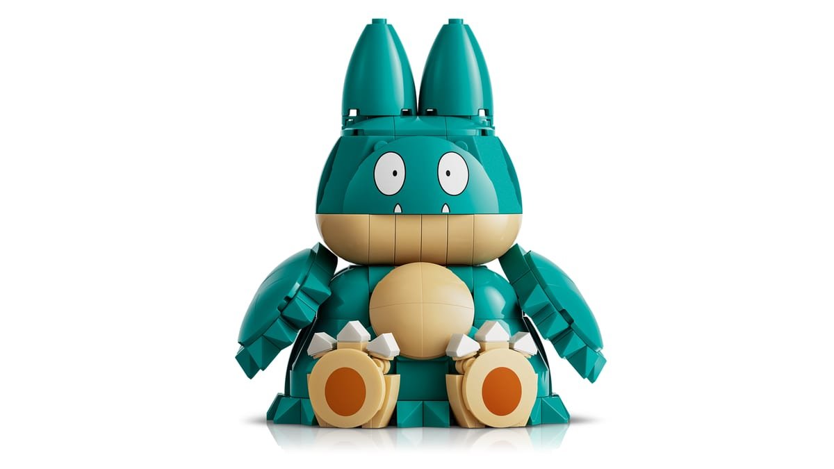 La figurine LEGO Goinfrex de face, ventre creme et grands yeux