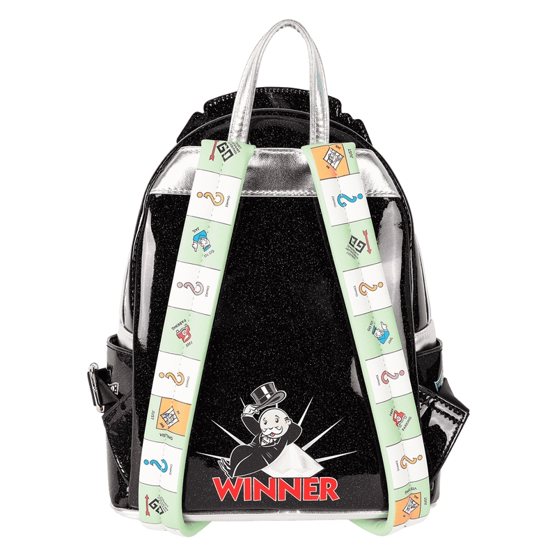 Mini sac à dos Loungefly Monopoly : Monopoly 90th Anniversary Pennybags Glitter Cosplay Mini Backpack