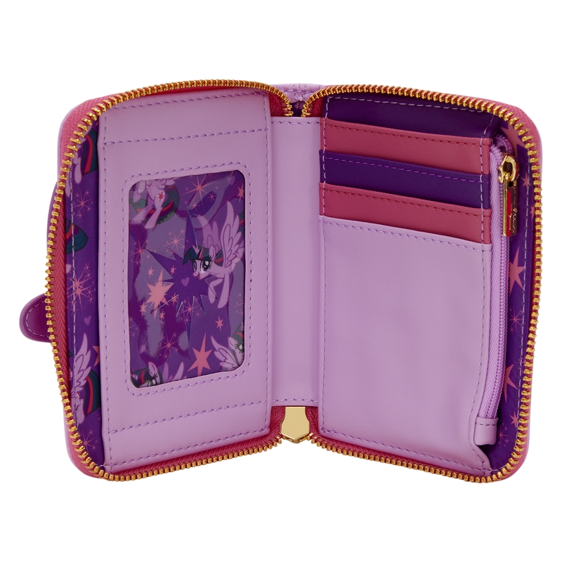 Portefeuille Loungefly My Little Pony : My Little Pony Twilight Sparkle Cosplay Glitter Zip Around Wallet