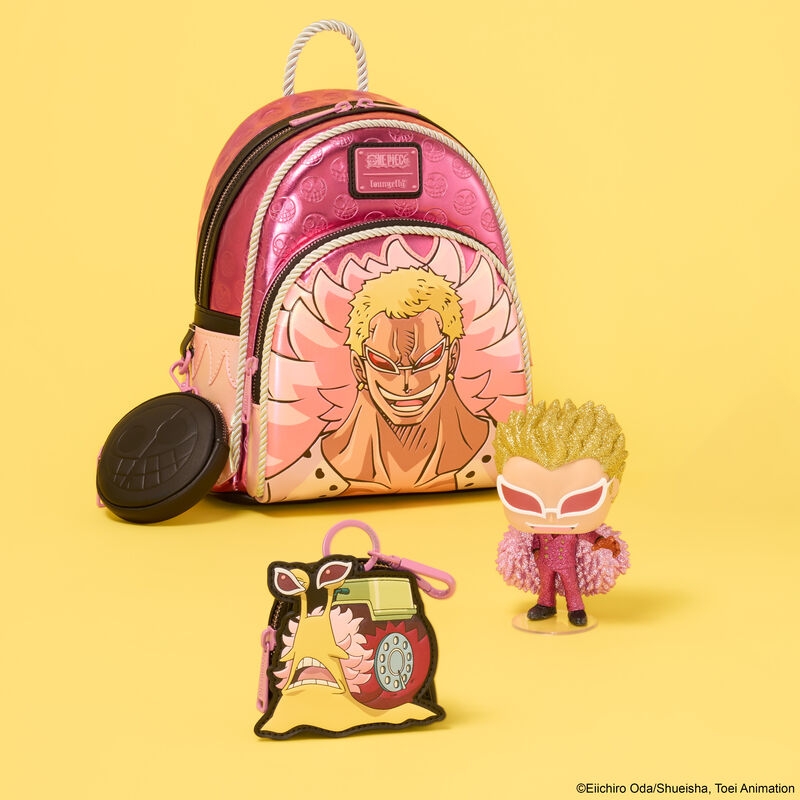 Sac Loungefly One Piece : SDCC Limited Edition One Piece Donquixote Doflamingo Transponder Snail Coin Bag