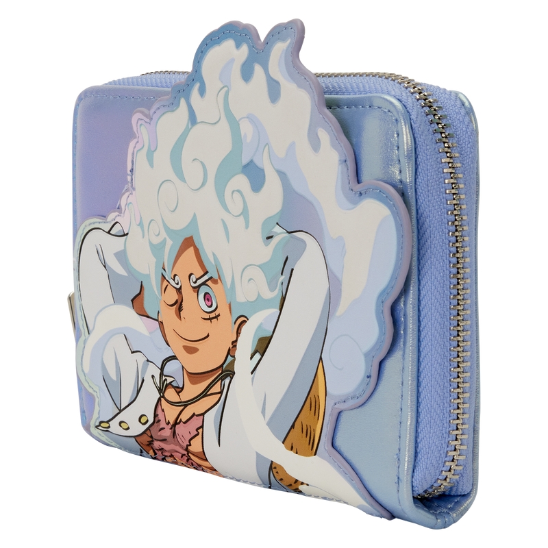 Portefeuille Loungefly One Piece : NYCC Limited Edition GEAR5 Luffy Glow Cosplay Zip Around Wallet - ONE PIECE