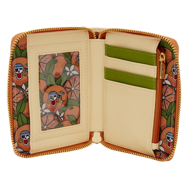 Portefeuille Loungefly One Piece : One Piece Exclusive Nami & Tangerines Zip Around Wallet