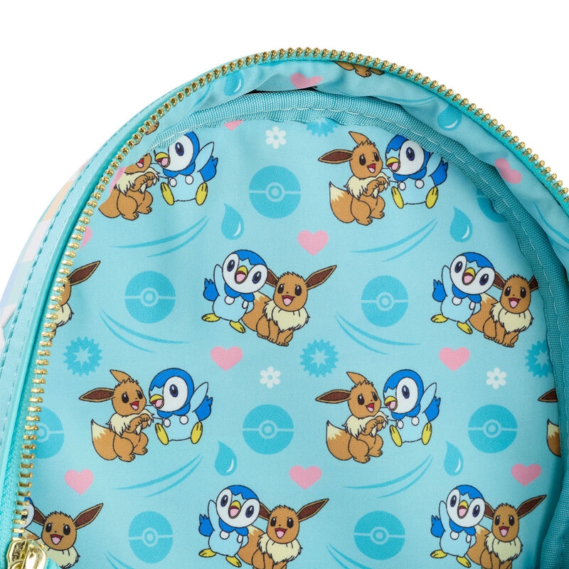 Mini sac à dos Loungefly Pokémon : Pokémon Piplup and Eevee Mini Backpack