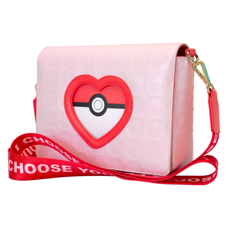 Sac Loungefly Pokémon : Pokémon Exclusive I Choose You Hearts Crossbody Bag