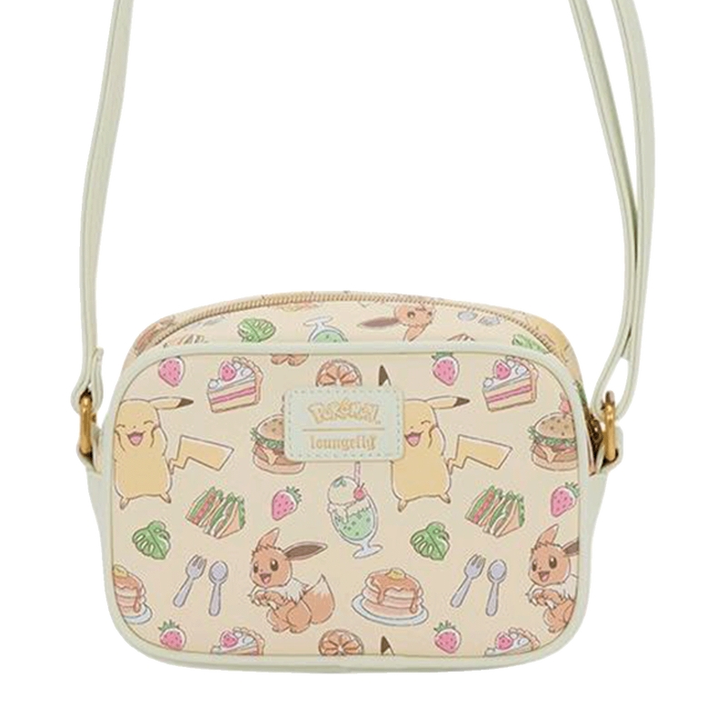 Sac Loungefly Pokémon : Pokémon Café Pikachu & Eevee Camera Crossbody Bag