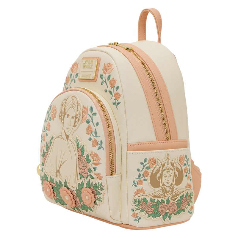 Mini sac à dos Loungefly Star Wars : STAR WARS™ Exclusive Leia, Rey, & Padmé Floral Mini Backpack