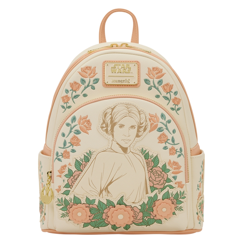 Mini sac à dos Loungefly Star Wars : STAR WARS™ Exclusive Leia, Rey, & Padmé Floral Mini Backpack