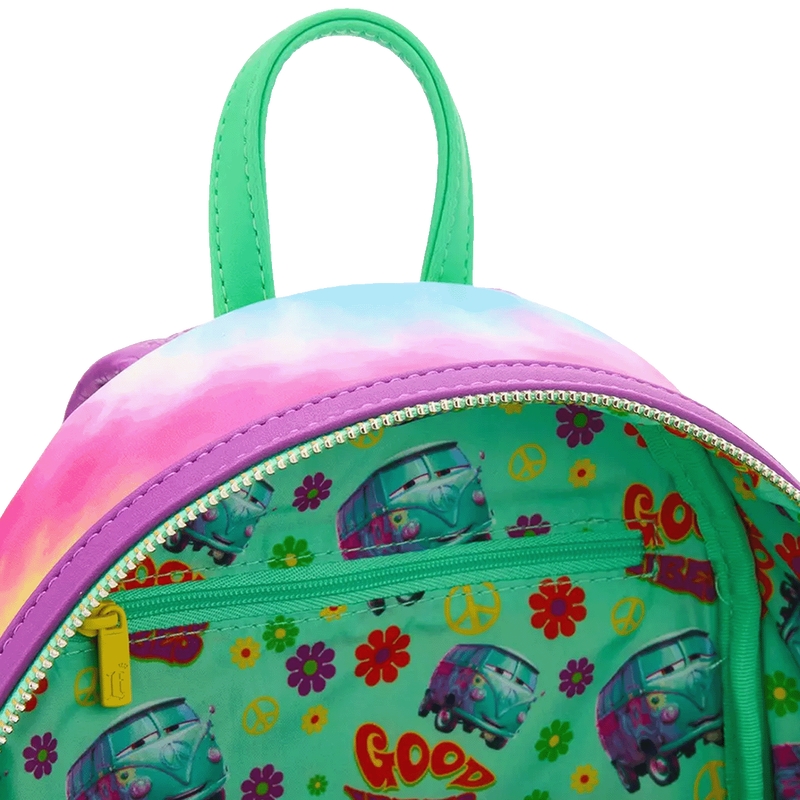 Mini sac à dos Loungefly Pixar : Pixar Cars Fillmore Good Vibes Mini Backpack - Disney