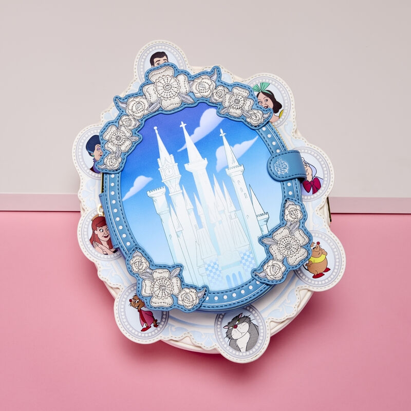 Mini sac à dos Loungefly Disney : Cinderella Exclusive Cameo Mini Backpack