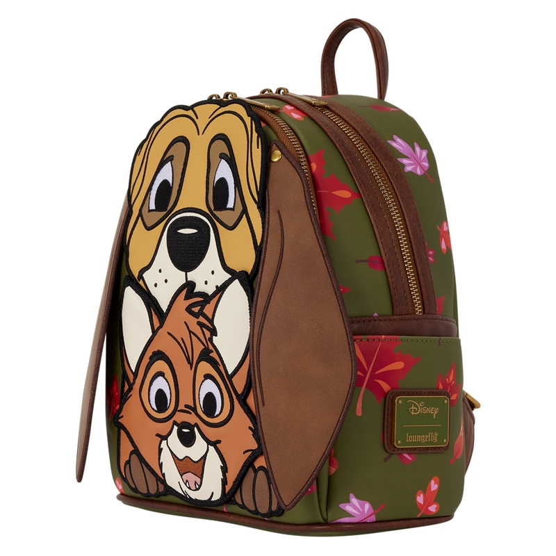 Mini sac à dos Loungefly Disney : D23 Exclusive The Fox and the Hound Tod & Copper Cosplay Mini Backpack