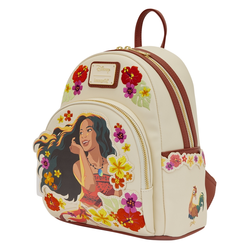 Mini sac à dos Loungefly Disney : Moana Live Action Floral Mini Backpack