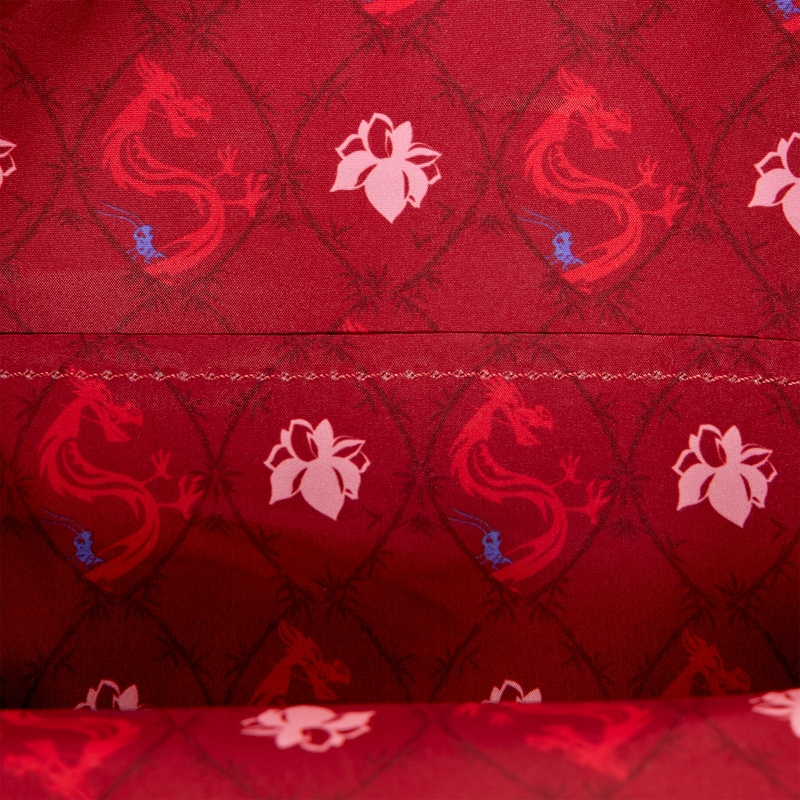 Mini sac à dos Loungefly Mulan : Mulan Mushu Glitter Cosplay Mini Backpack