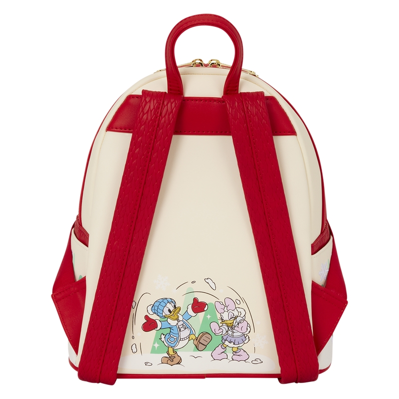 Mini sac à dos Loungefly Friends : Mickey & Friends Holiday Ice Skating Mini Backpack