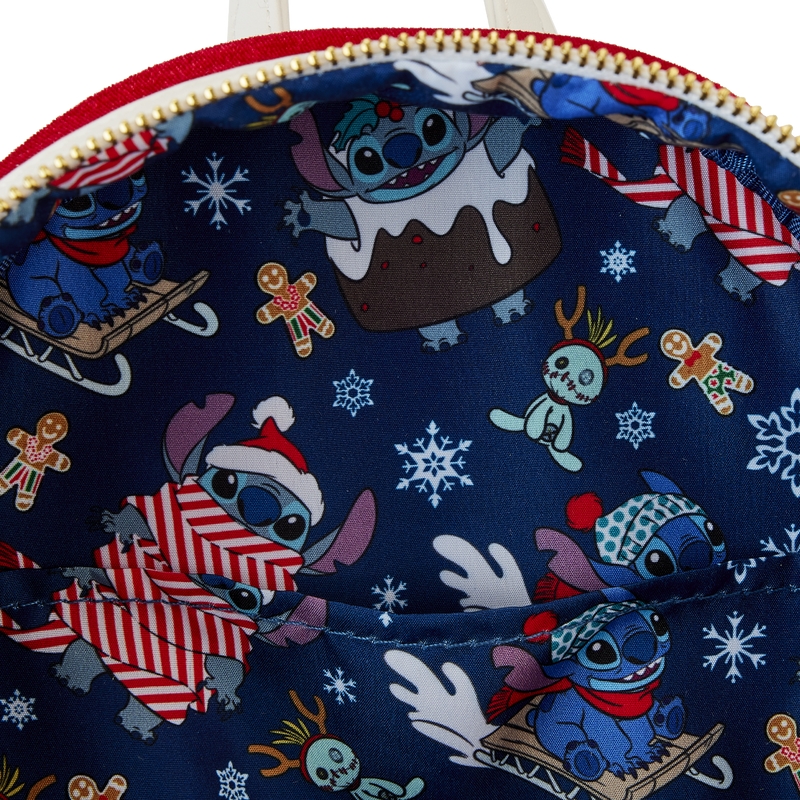 Mini sac à dos Loungefly Disney : Disney Santa Stitch Cosplay Mini Backpack
