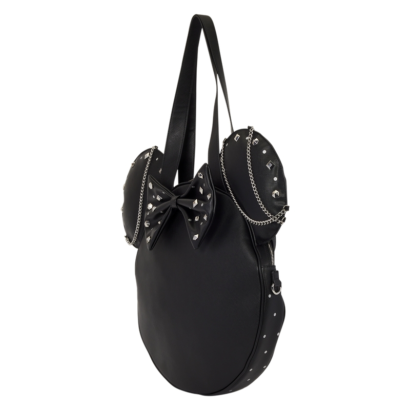 Tote bag Loungefly Disney : Minnie Mouse Studs & Chains Oversized Figural Tote Bag