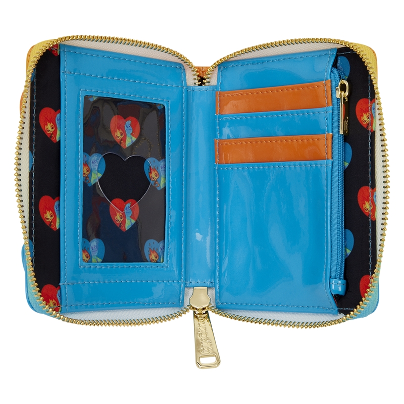 Portefeuille Loungefly Pixar : Elemental Exclusive Wade & Ember Ombre Zip Around Wallet
