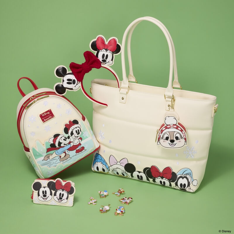 Loungefly Disney : Mickey & Friends Holiday Snow Card Holder