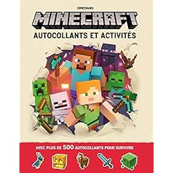 Minecraft : Autocollants et activités - Livre officiel Mojang - De 6 à 9 ans