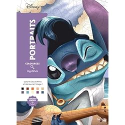 Coloriages mystères Disney - Portraits (trompe l'oeil)