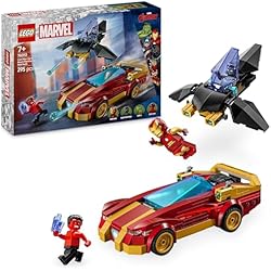 La voiture d’Iron Man et Black Panther contre Hulk rouge - LEGO Marvel #76310