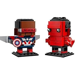 Figurines de Captain America et Hulk rouge - LEGO BrickHeadz #40668