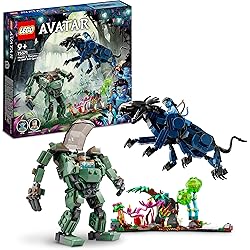 Neytiri et le Thanator vs. Quaritch dans l’exosquelette AMP - LEGO Avatar #75571
