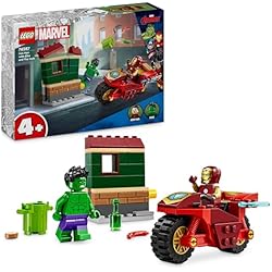 Iron Man avec une moto et Hulk - LEGO Marvel #76287