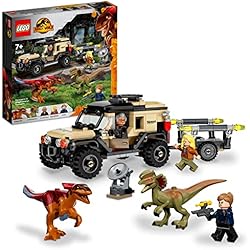Le transport du Pyroraptor et du Dilophosaurus - LEGO Jurassic World #76951