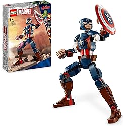 La figurine de Captain America - LEGO Marvel #76258