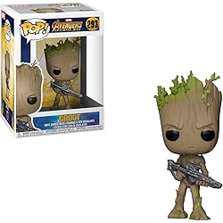 Funko Pop! Marvel: Avengers Infinity War - Groot With Blaster - Figurine en Vinyle à Collectionner - Idée de Cadeau - Produits Officiels - Jouets pour les Enfants et Adultes - Movies Fans