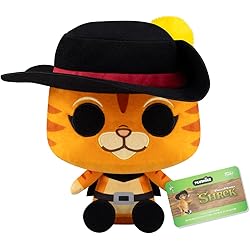 Funko Pop! Plush: Shrek – Puss in Boots in Boots - ​- Peluche à Collectionner - Idée de Cadeau d'anniversaire - Produits Officiels Peluche pour Les Enfants et Adultes - Idéal pour Les Fans Movies