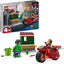 Iron Man avec une moto et Hulk - LEGO Marvel #76287