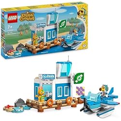 LEGO Animal Crossing Voyage Aérien avec Dodo Airlines - Hydravion et Minifigurine de Pilote Inspirés de la Série de Jeux Vidéo Développée par Nintendo - Cadeau pour Les Enfants dès 7 Ans 77051