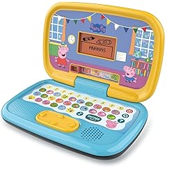 VTech - Peppa Pig, Mon Ordi Éducatif, Ordinateur Enfant avec Écran Rétroéclairé, 15 Activités et Jeux Éducatifs, Cadeau Enfant de 3 Ans à 6 Ans - Contenu en Français  - VTech