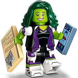 LEGO Figurine Marvel Série 2 : She-Hulk avec cape maléfique LEGO violette – Superhéros 71039