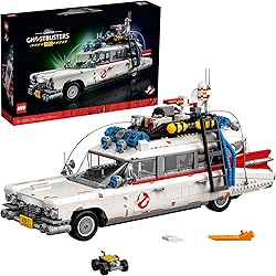 LEGO Icons Ghostbusters ECTO-1 10274 Kit de voiture pour adulte, idée cadeau pour homme, femme, elle, lui, modèle à collectionner, décoration d'intérieur nostalgique