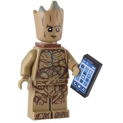 LEGO Super-héros Gardien de la Galaxie: Groot Minifigure avec téléphone cellulaire