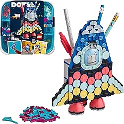 LEGO 41936 DOTS Pot à Crayons, Set de Loisirs Créatifs et Décoration de Chambre d’Enfant, Jeux Créatifs pour Filles et Garçons de 6 Ans et Plus