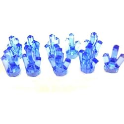 Lego City - Lot de 10 cristaux Power Miners - Bleu clair