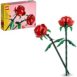 LEGO Botanicals Les Roses- Jeu de Construction pour Filles et garçons dès 8 Ans- Fleurs artificielles - Idée Cadeau pour Enfants et Adolescents Amoureux des Plantes - Décoration pour la Chambre 40460