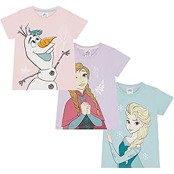 T-shirt La Reine des Neiges - Fille - Elsa - Anna - Olaf