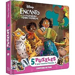 ENCANTO, LA FANTASTIQUE FAMILLE MADRIGAL - Mon Petit Livre Puzzle - 5 Puzzles 9 Pièces - Disney