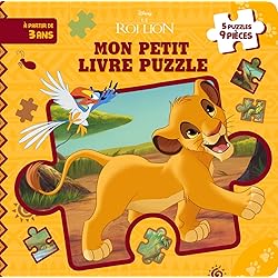 LE ROI LION - Mon Petit Livre Puzzle - 5 Puzzles 9 Pièces - Disney
