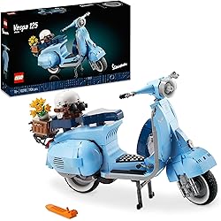 LEGO 10298 Icons Scooter Vespa 125, Kit de Construction Modèle Réduit de l'Icône Italienne Vintage, Collection pour Adulte, Maquette à Construire