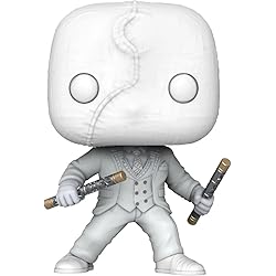 POP Marvel : Moon Knight - Mister Knight [Mr. Knight] Funko Pop ! Figurine en vinyle (livrée avec étui de protection compatible POP Box), multicolore, 9,5 cm