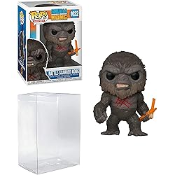 King Kong Battle Scarred Pop #1022 Pop Movies Godzilla vs Kong Vinyl Figure (Bundled with EcoTek Protector to Protect Display Box)