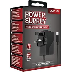 Venom Nintendo Switch Power Supply (Compatible with Console, Dock and Pro Controller) (Nintendo Switch)  - Venom